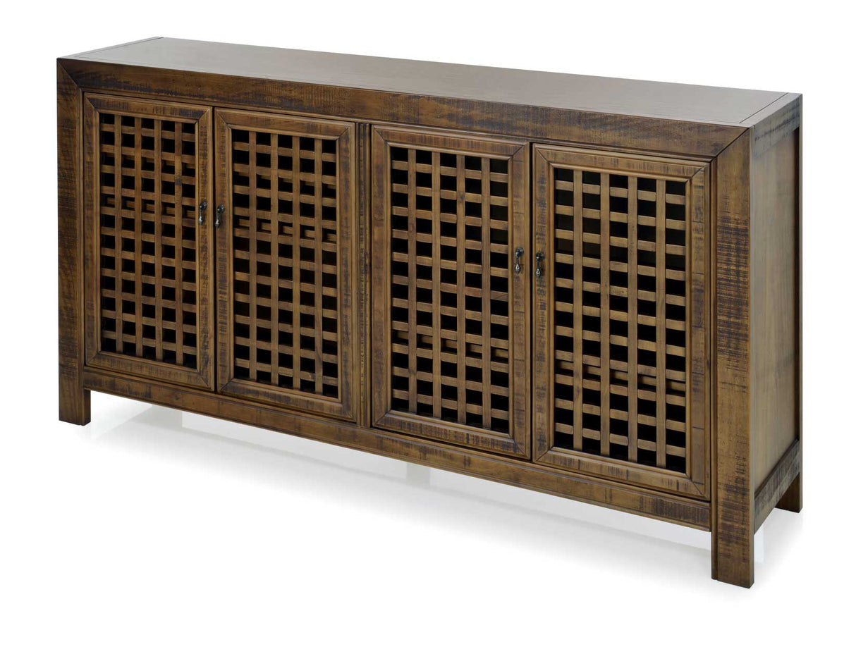 Rio 4-Door Accent Cabinet, Mocha from Steve Silver - Luna Furniture