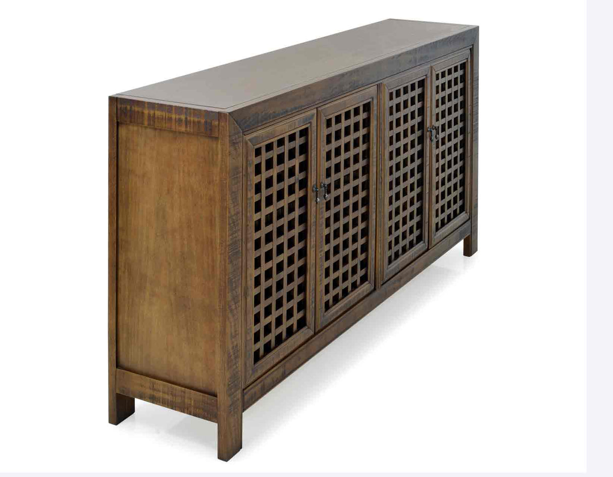 Rio 4-Door Accent Cabinet, Mocha from Steve Silver - Luna Furniture