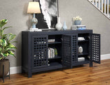 Rio 4-Door Accent Cabinet, Navy from Steve Silver - Luna Furniture