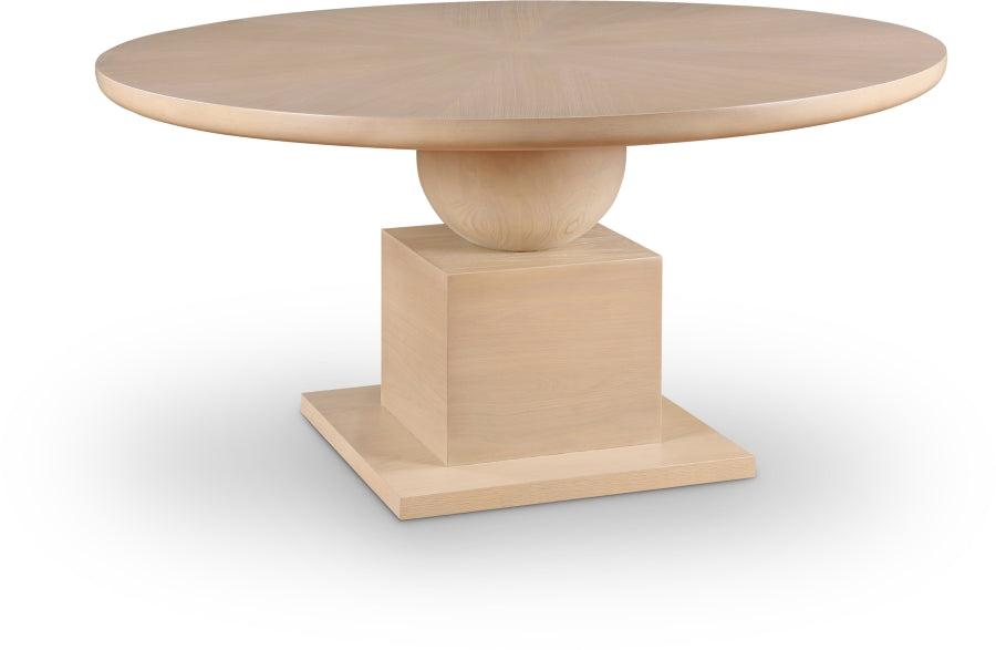 Rishal Dining Table Natural from Meridian - Luna Furniture