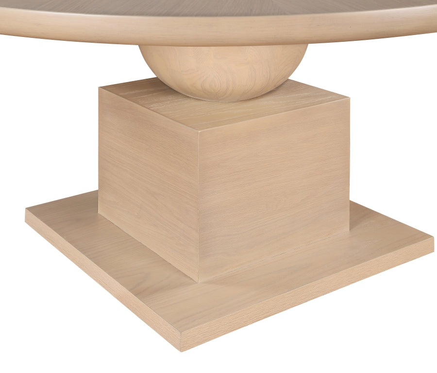 Rishal Dining Table Natural from Meridian - Luna Furniture