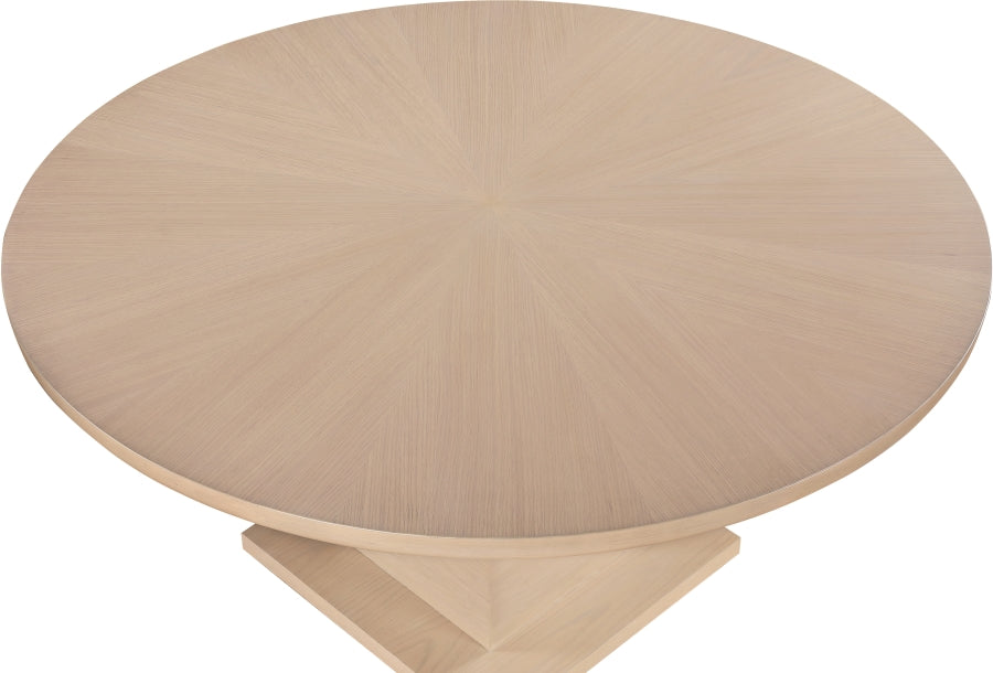 Rishal Dining Table Natural from Meridian - Luna Furniture