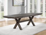 Riverdale 72-96-inch Trestle Dining Table w/2 -12-inch leaves - SET | RV500KTT | RV500KTB