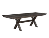 Riverdale 72-96-inch Trestle Dining Table w/2 -12-inch leaves - SET | RV500KTT | RV500KTB