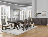 Riverdale 72-96-inch Trestle Dining Table w/2 -12-inch leaves - SET | RV500KTT | RV500KTB