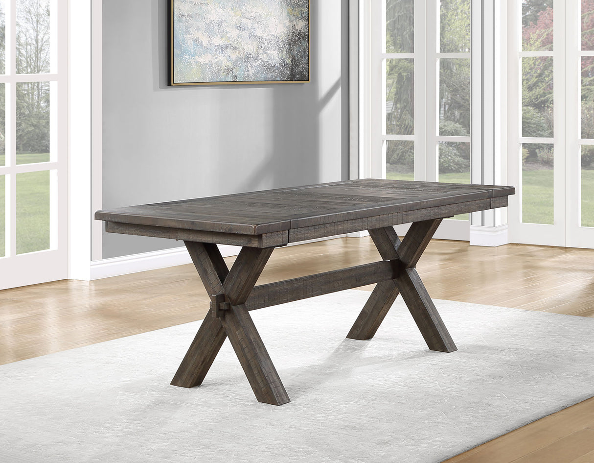 Riverdale 72-96-inch Trestle Dining Table w/2 -12-inch leaves - SET | RV500KTT | RV500KTB