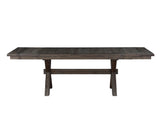 Riverdale 72-96-inch Trestle Dining Table w/2 -12-inch leaves - SET | RV500KTT | RV500KTB