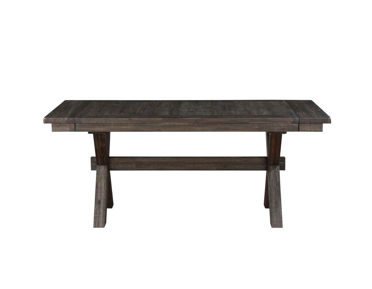 Riverdale 72-96-inch Trestle Dining Table w/2 -12-inch leaves - SET | RV500KTT | RV500KTB