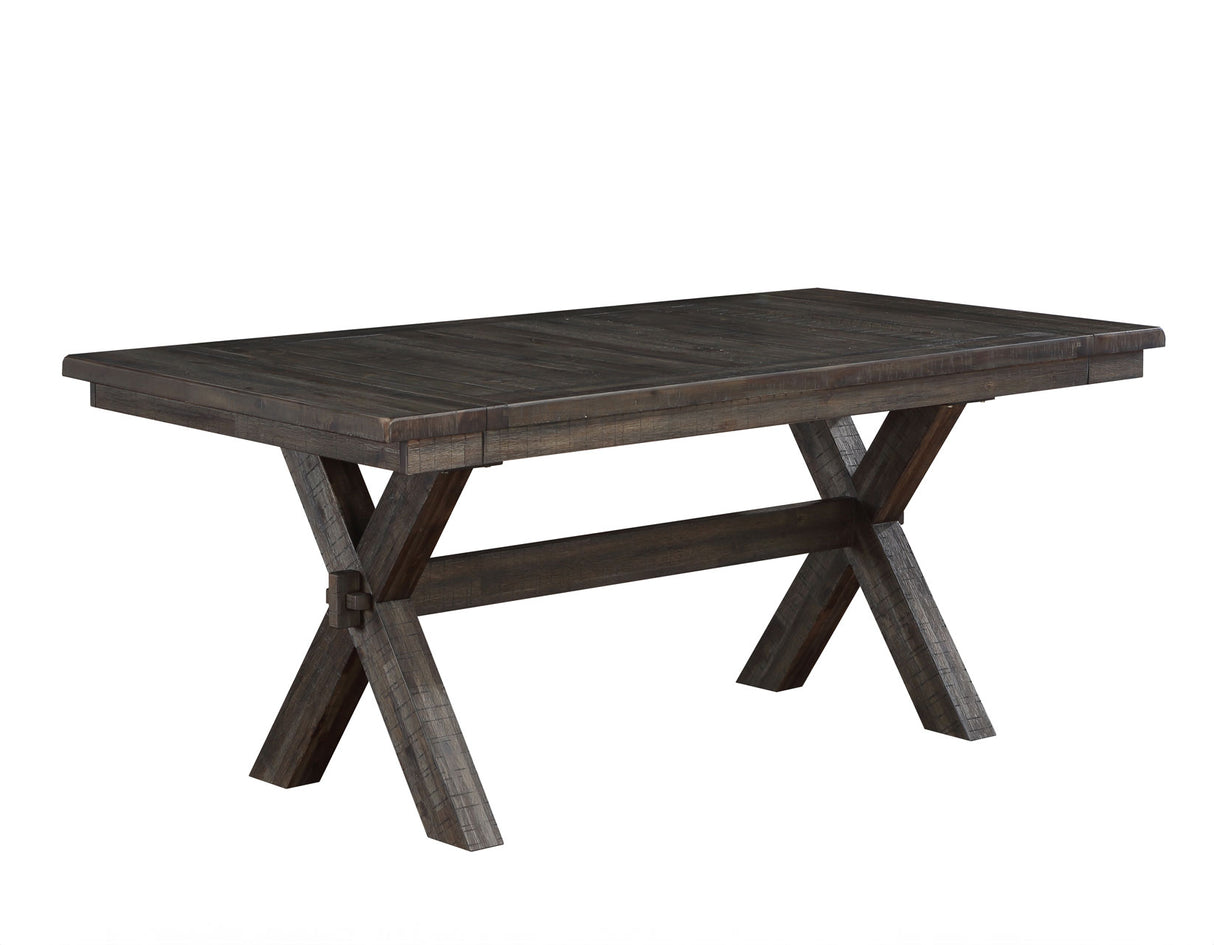 Riverdale 72-96-inch Trestle Dining Table w/2 -12-inch leaves - SET | RV500KTT | RV500KTB