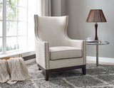 Roswell Wing Back Chair, Beige - RW850ACB