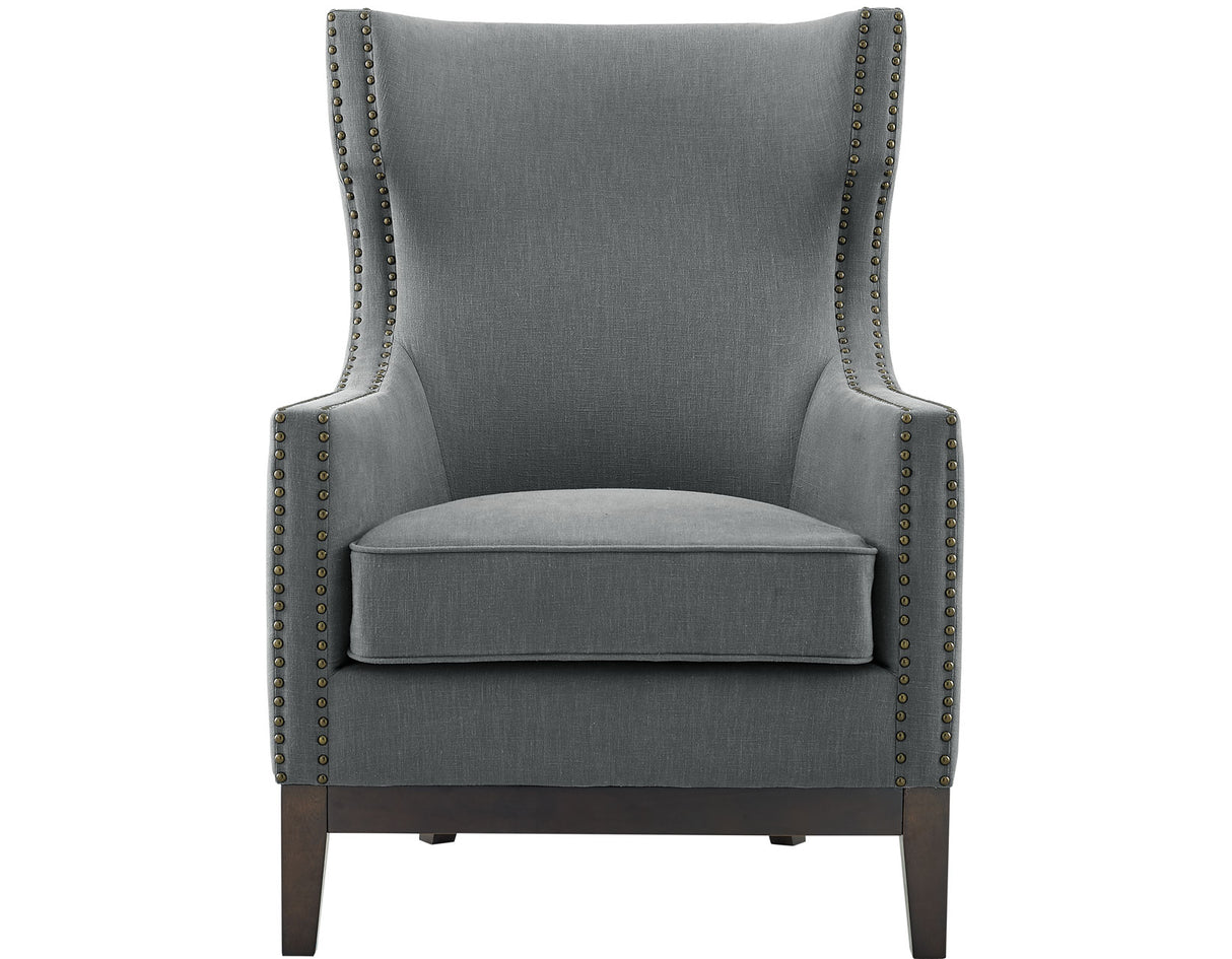 Roswell Wing Back Chair, Gray - RW850ACG