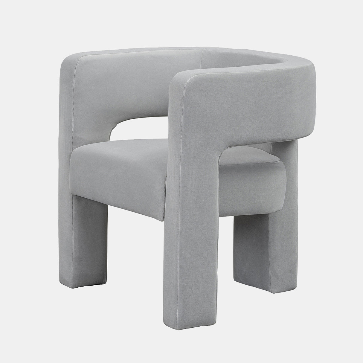 Round Back Chair, Gray from Sagebrook Home - Luna Furniture