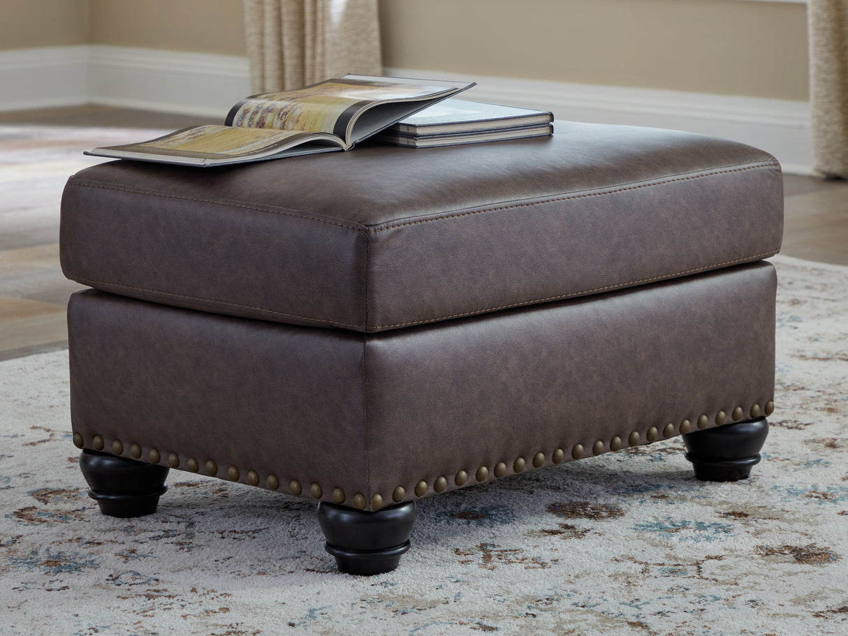 Roxmere Umber Ottoman - 5550314