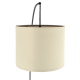 Royal 3-Arm Metal Arc Floor Lamp, Oil Rubbed Bonze with Linen Shade, 4 way Rotary Switch - FLL03701501