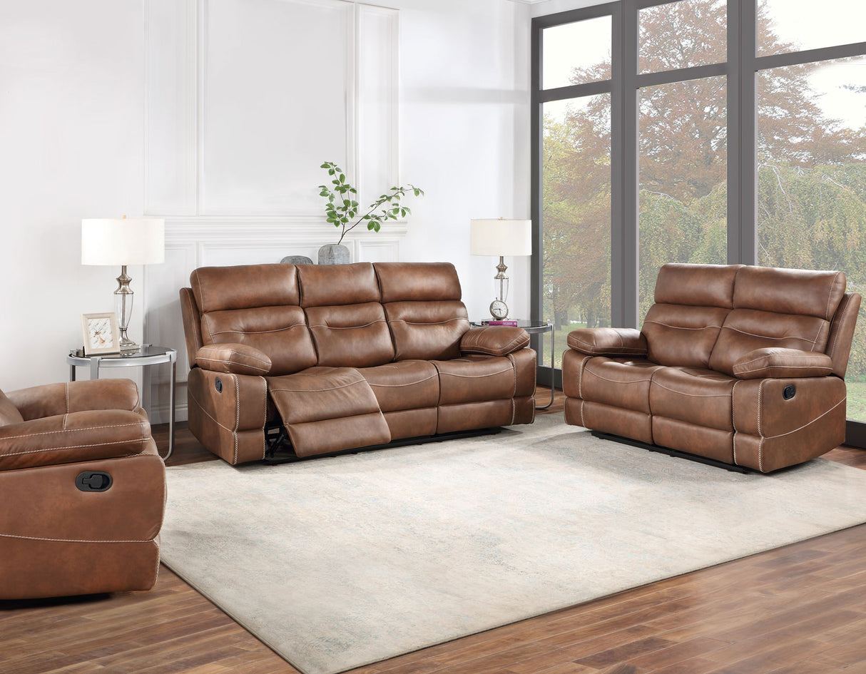 Rudger Manual Recliner, Brown - RUD800CN