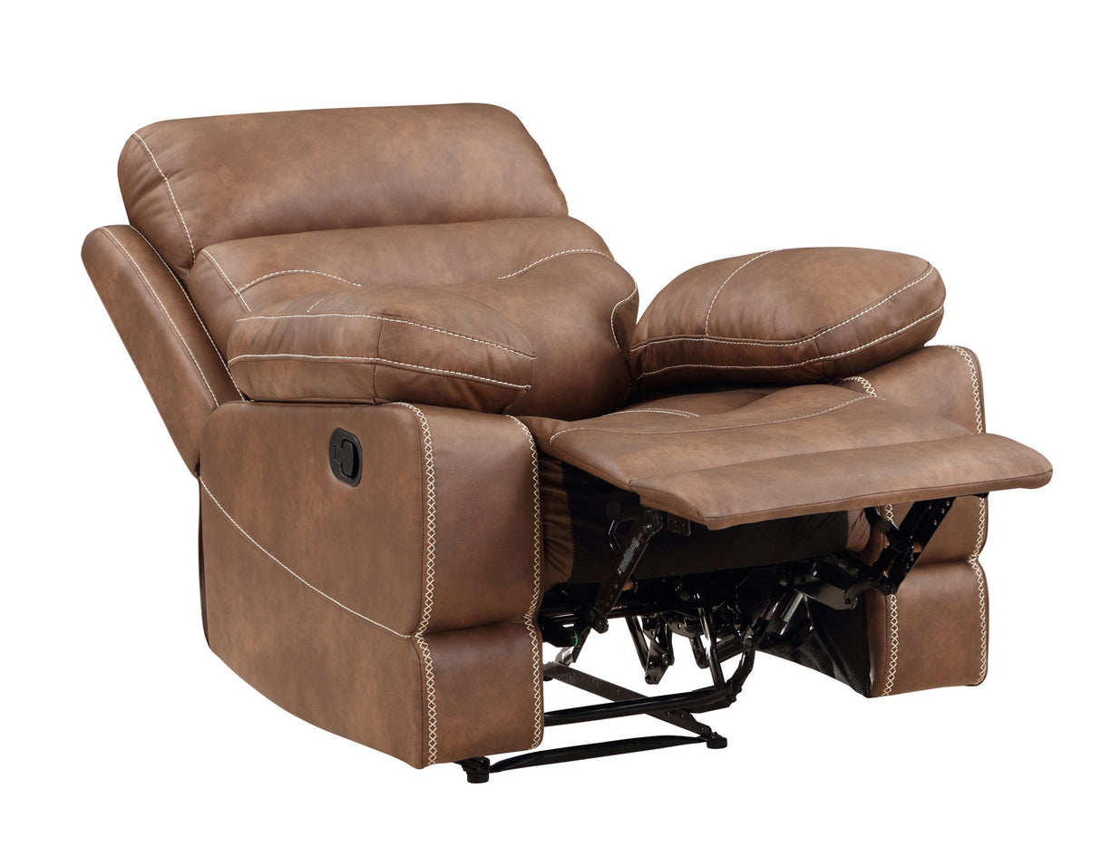 Rudger Manual Recliner, Brown - RUD800CN