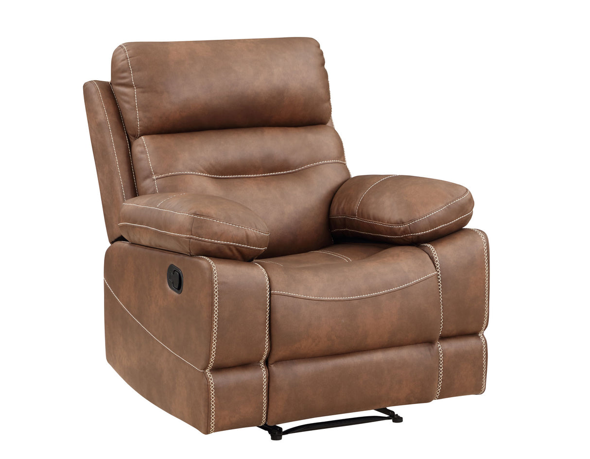 Rudger Manual Recliner, Brown - RUD800CN