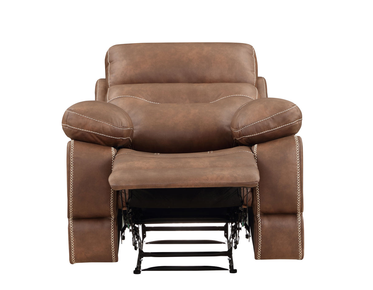 Rudger Manual Recliner, Brown - RUD800CN