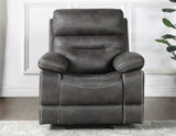 Rudger Manual Recliner, Gray - RUD800CG