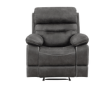 Rudger Manual Recliner, Gray - RUD800CG