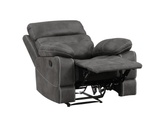 Rudger Manual Recliner, Gray - RUD800CG