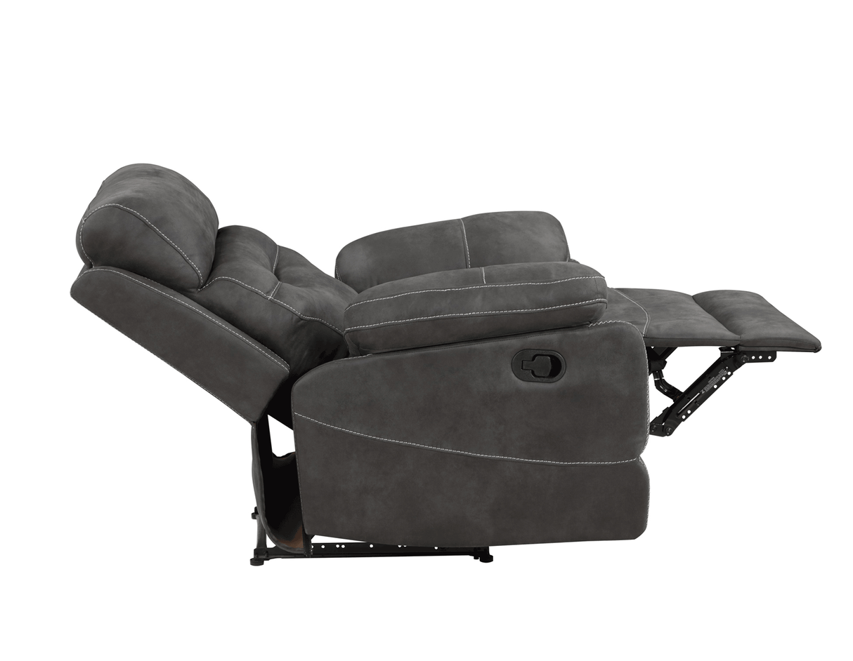 Rudger Manual Recliner, Gray - RUD800CG