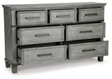 Russelyn California King Storage Bed with Dresser in Gray from Ashley - Luna Furniture