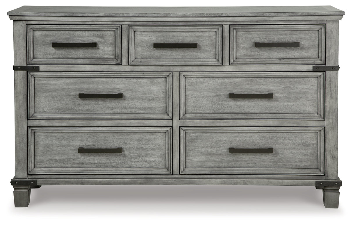 Russelyn California King Storage Bed with Dresser in Gray from Ashley - Luna Furniture