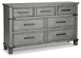 Russelyn King Storage Bed with Dresser in Gray from Ashley - Luna Furniture