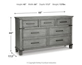 Russelyn King Storage Bed with Dresser in Gray from Ashley - Luna Furniture