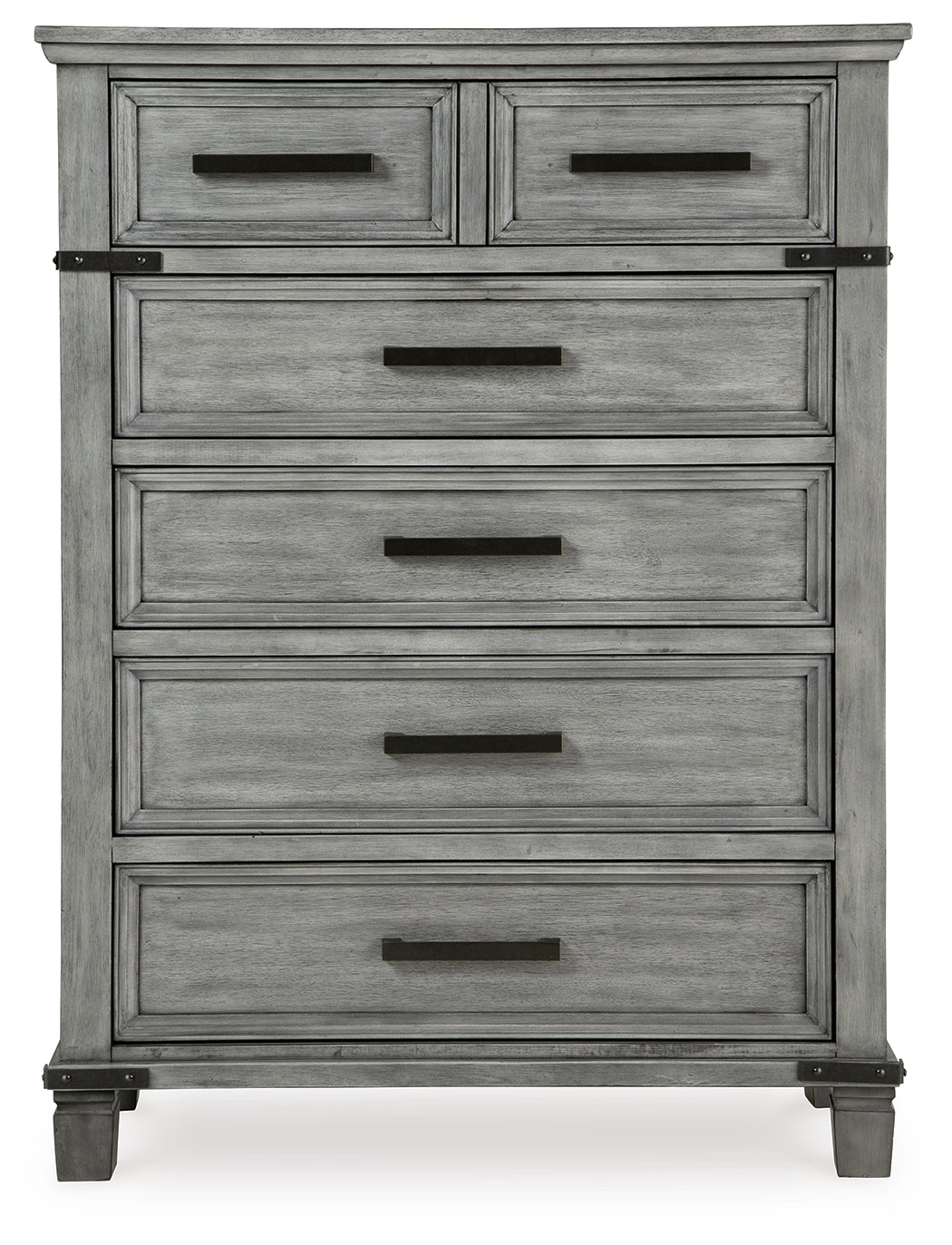 Russelyn King Storage Bed with Mirrored Dresser and Chest in Gray from Ashley - Luna Furniture