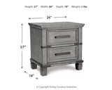 Russelyn King Storage Bed with Mirrored Dresser, Chest and 2 Nightstands in Gray from Ashley - Luna Furniture