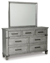 Russelyn King Storage Bed with Mirrored Dresser, Chest and 2 Nightstands in Gray from Ashley - Luna Furniture