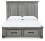 Russelyn Queen Storage Bed with Dresser in Gray from Ashley - Luna Furniture