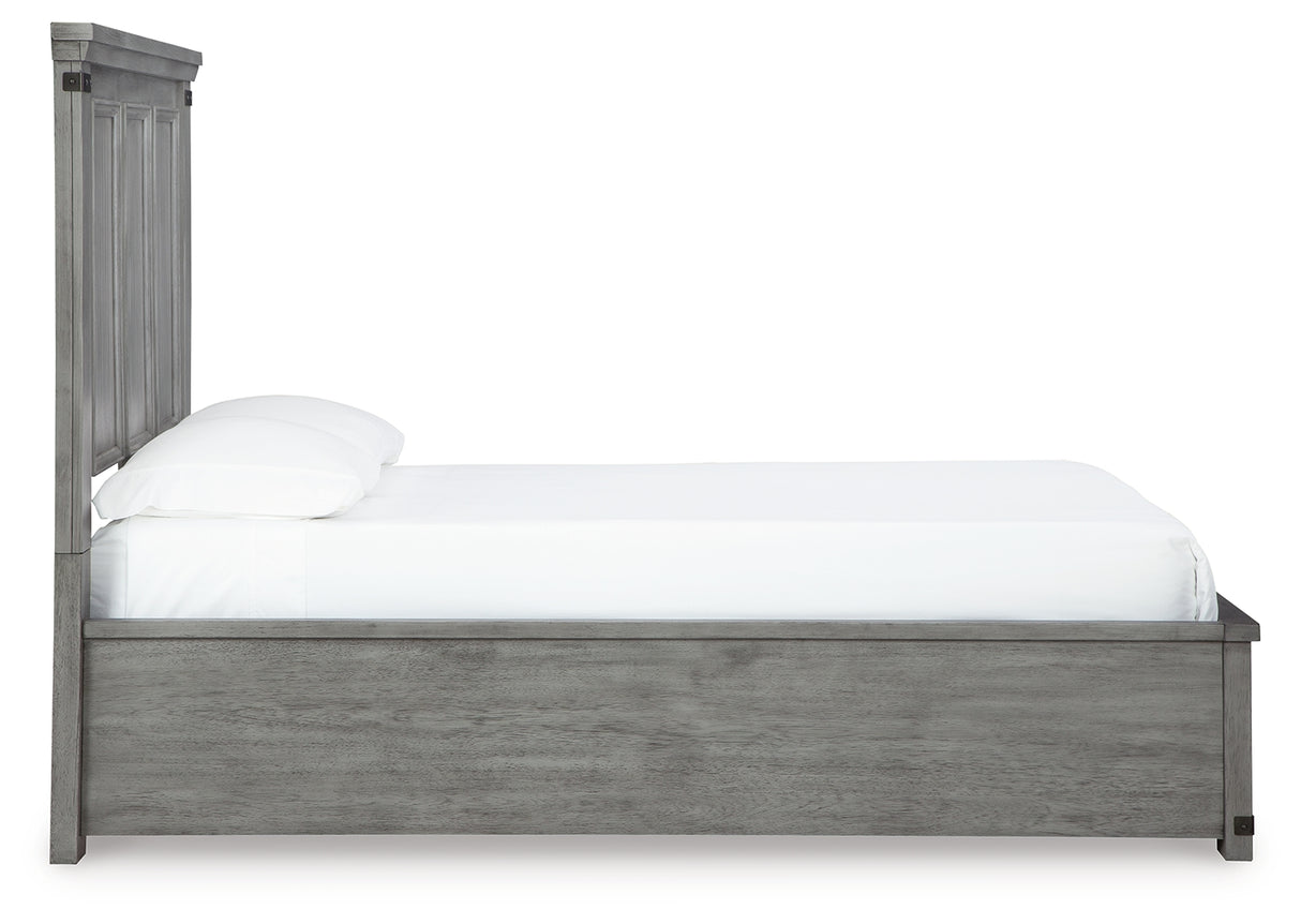 Russelyn Queen Storage Bed with Dresser in Gray from Ashley - Luna Furniture