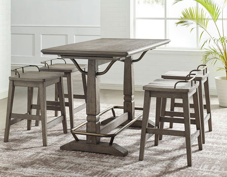 Ryan 5 Piece Counter Set(Counter Table & 4 Counter Stools) from Steve Silver - Luna Furniture