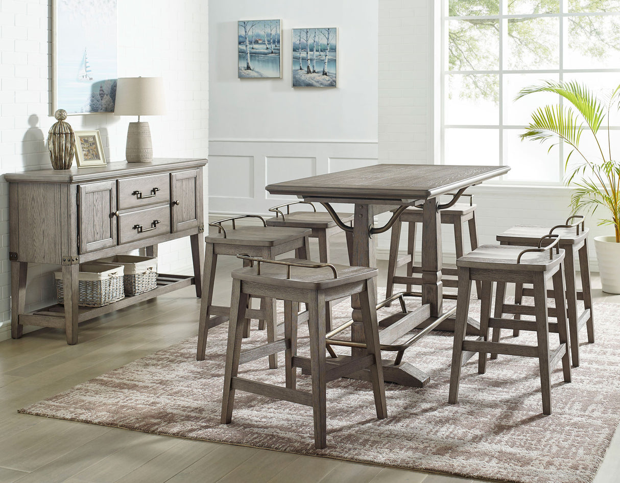 Ryan 5 Piece Counter Set(Counter Table & 4 Counter Stools) from Steve Silver - Luna Furniture