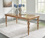 Rybergston Light Brown Dining Table - D601-25