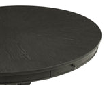 Rylie 48-inch Round Counter Dining Table with 4 Drawers and Game Top, Black Finish from Steve Silver - Luna Furniture