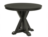 Rylie 48-inch Round Counter Dining Table with 4 Drawers, Black Finish from Steve Silver - Luna Furniture