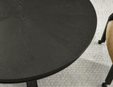 Rylie 48-inch Round Dining Table, Black Finish from Steve Silver - Luna Furniture