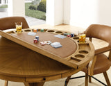 Rylie 6-Piece Counter Game Dining Set, Natural Finish from Steve Silver - Luna Furniture