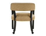 Rylie Captains Chair, Black Finish with Sand Vegan Leather from Steve Silver - Luna Furniture