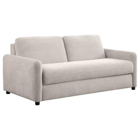 Rylie Upholstered Sofa Sleeper with Queen Mattress Beige from Coaster - Luna Furniture