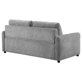 Rylie Upholstered Sofa Sleeper with Queen Mattress Grey from Coaster - Luna Furniture