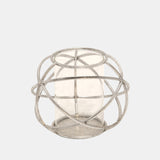 S/2 6" Orb Candle Holder , Silver from Sagebrook Home - Luna Furniture