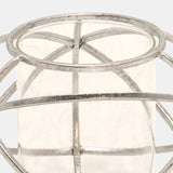 S/2 6" Orb Candle Holder , Silver from Sagebrook Home - Luna Furniture