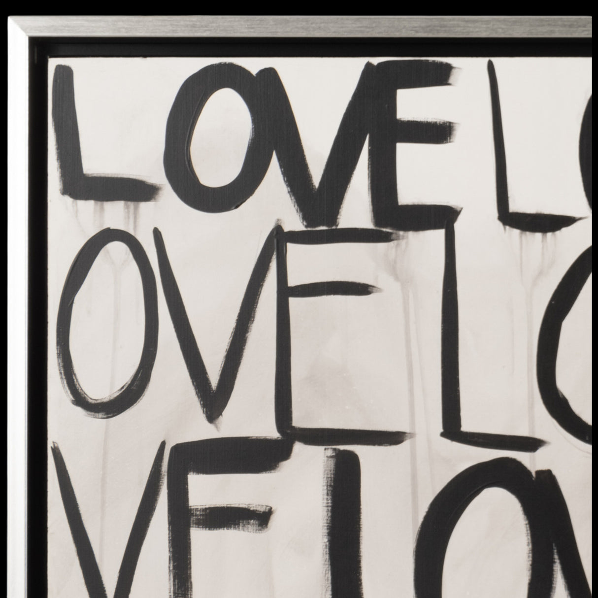 S/2 71x59 Hand Painted Love Scribble, Black/white from Sagebrook Home - Luna Furniture