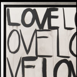 S/2 71x59 Hand Painted Love Scribble, Black/white from Sagebrook Home - Luna Furniture