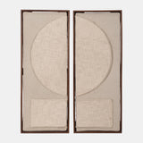 S/2 Ecomix Fabric Wall Decor, Cream from Sagebrook Home - Luna Furniture